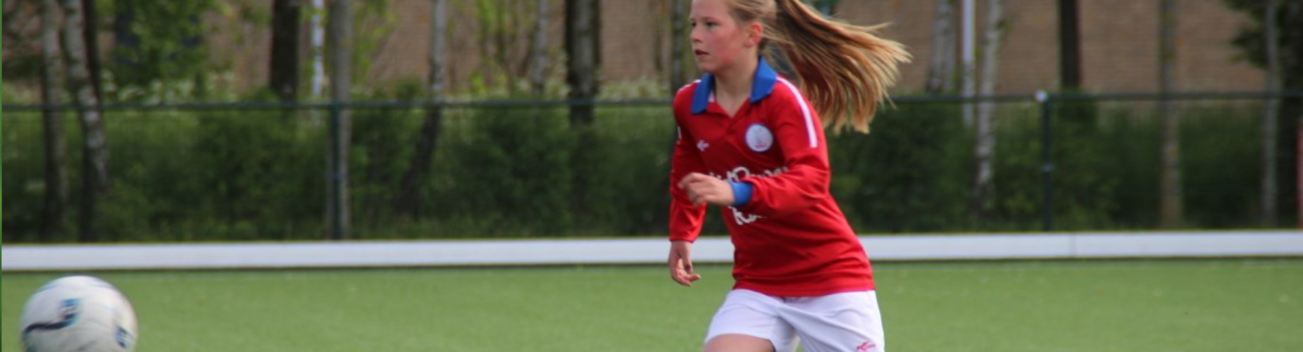 Banner - Esmee Brugts meidenvoetbal toernooi 2024 - FC Binnenmaas - Maasdam
