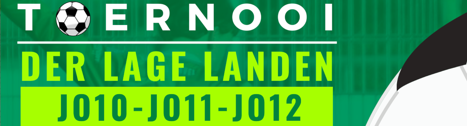 Banner - Jeugdtoernooi Der Lage Landen - vv Bavel - Bavel