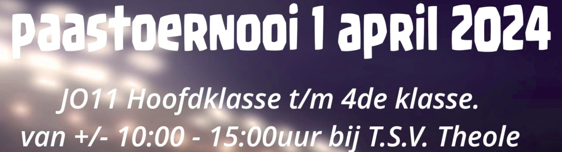 Banner - Theole Paastoernooi - TSV Theole - Tiel