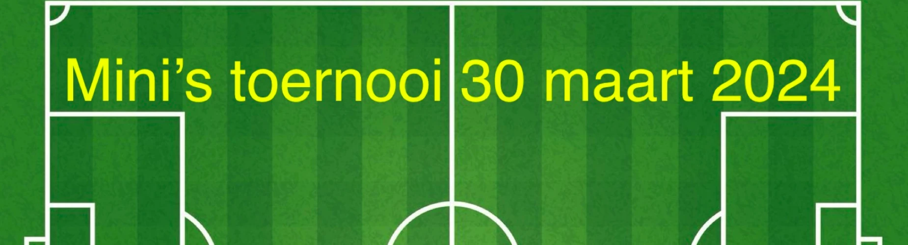 Banner - Mini’s Toernooi - SV Koedijk - Koedijk