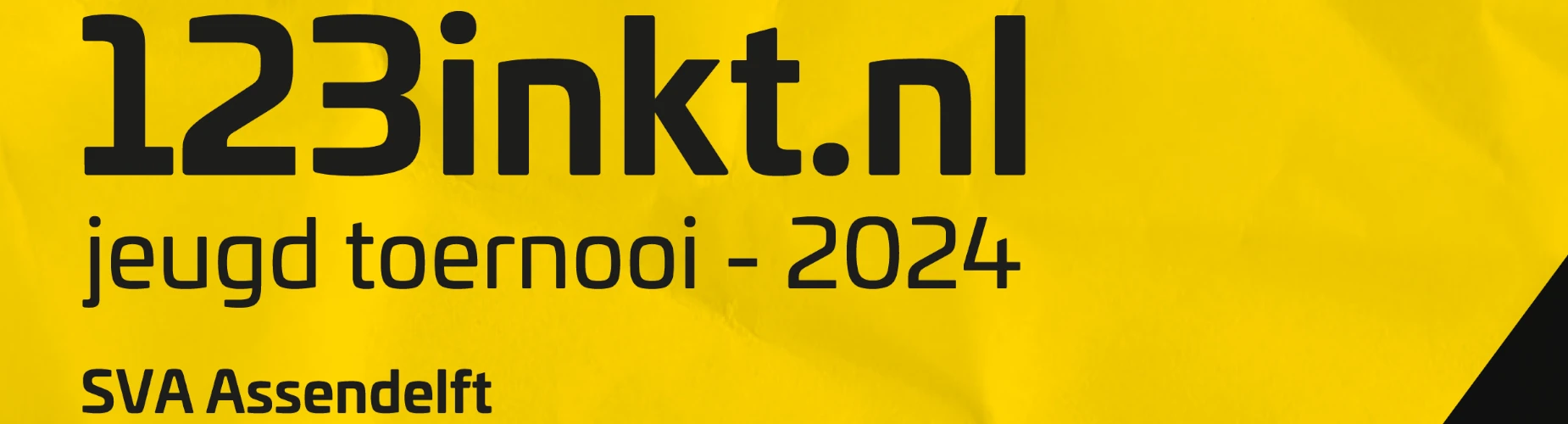 Banner - JO8/JO9 123Inkt toernooi - SVA - Assendelft