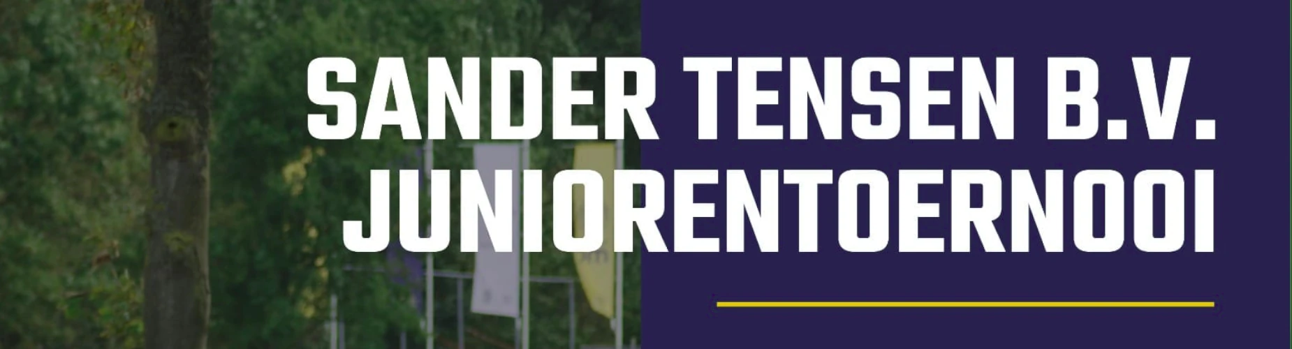 Banner - Sander Tensen B.V. Juniorentoernooi - sv Enkhuizen - Enkhuizen