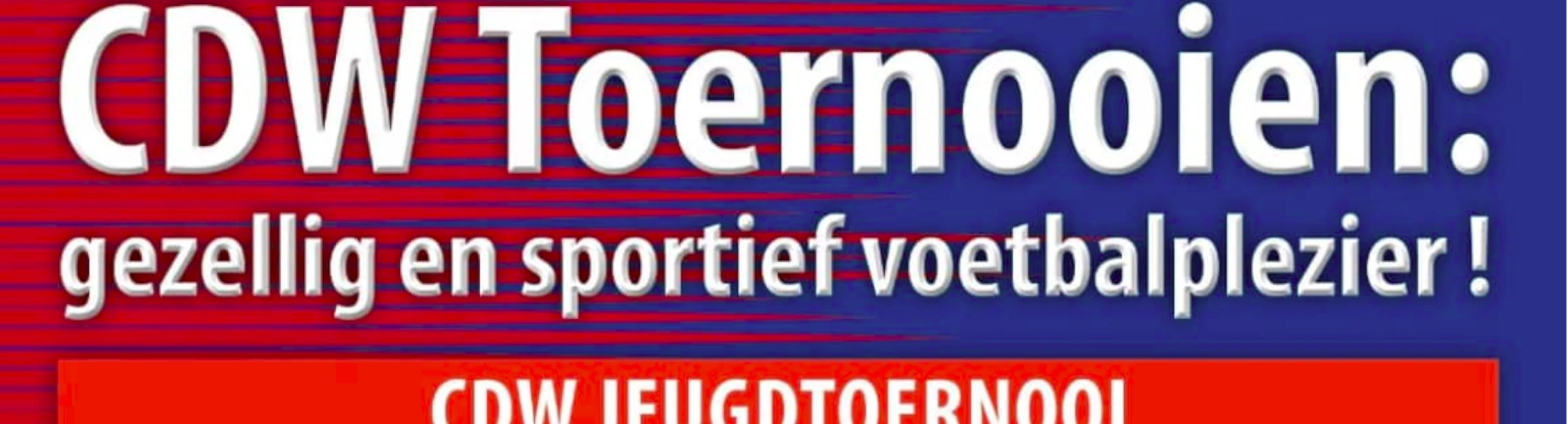 Banner - CDW Jeugdtoernooi - CDW - Wijk bij Duurstede