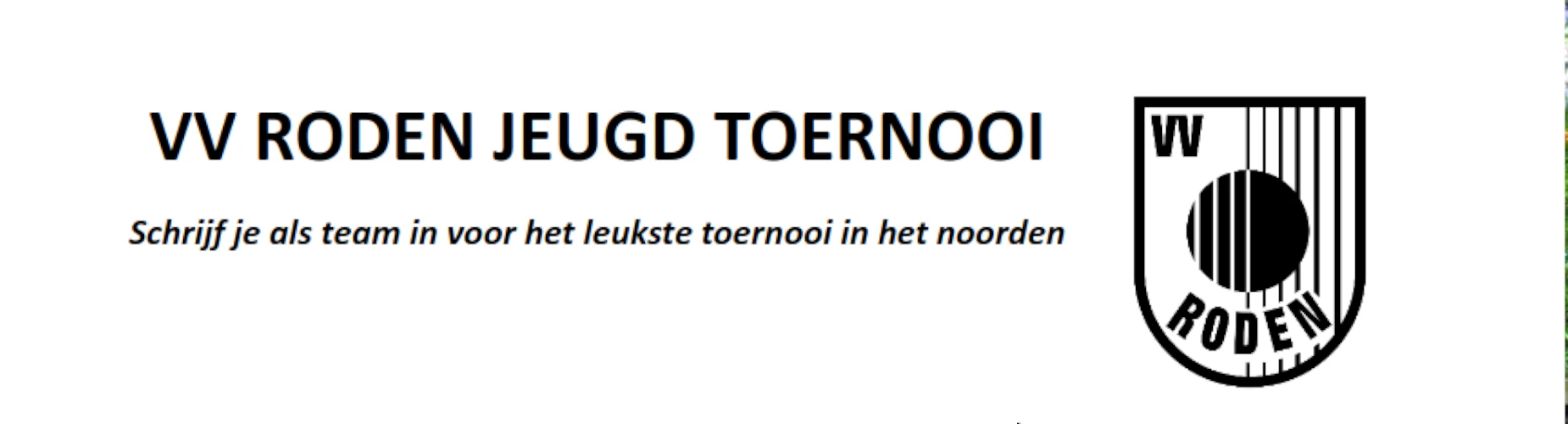Banner - vv Roden Jeugdtoernooi - vv Roden - Roden