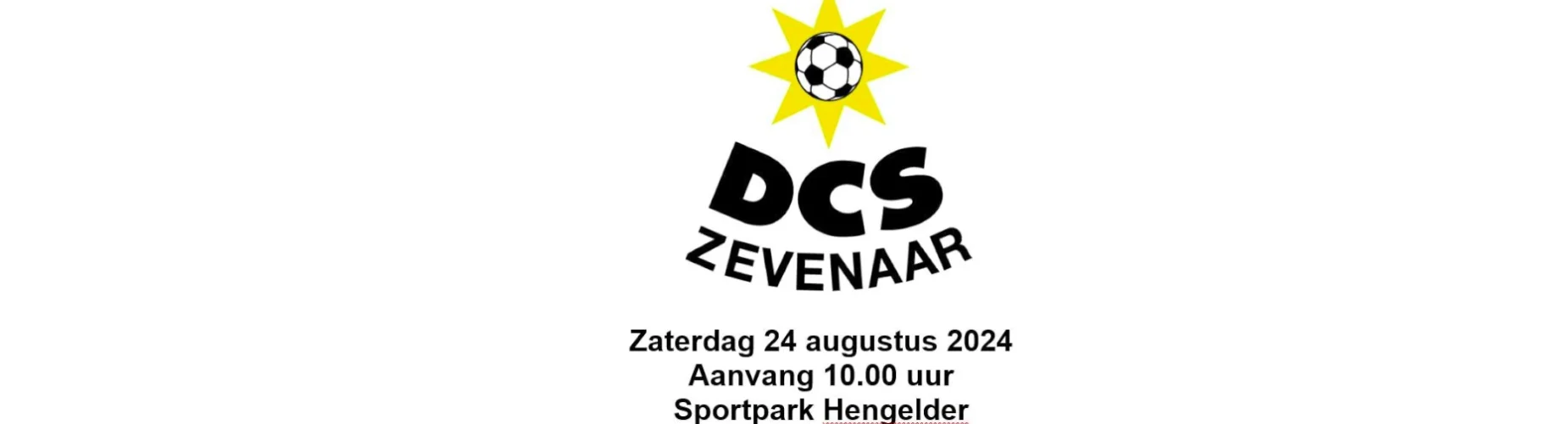 Banner - DCS JO19-1 Toernooi 2024 - sv DCS Zevenaar - Zevenaar