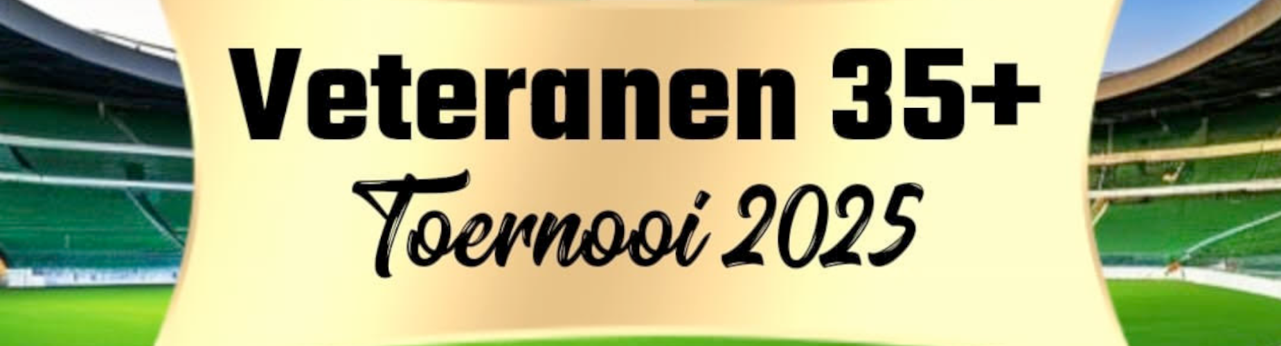 Banner - 35+ 7×7 veteranen toernooi - sv DRL - Rotterdam