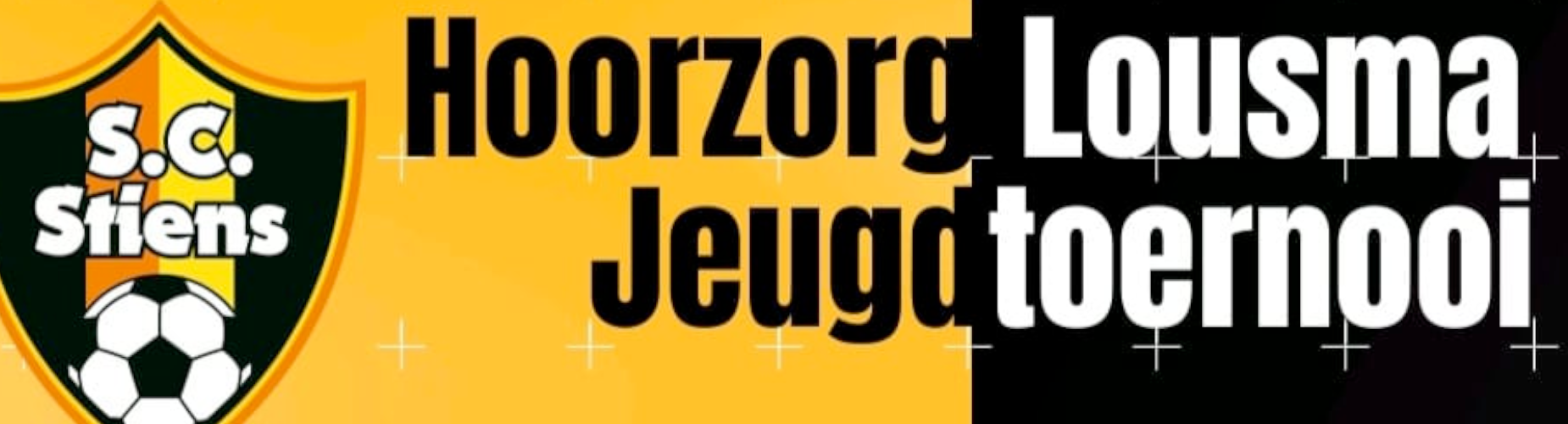 Banner - Hoorzorg Lousma Jeugdtoernooi - SC Stiens - Stiens
