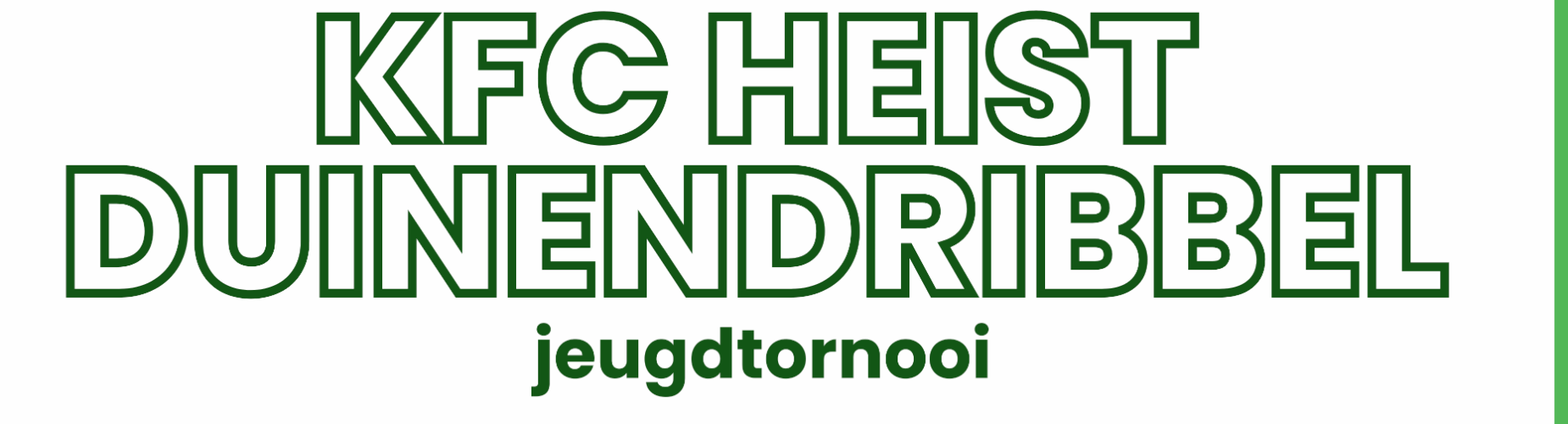 Banner - Duinendribbel 2025 - KFC Heist - Knokke-Heist