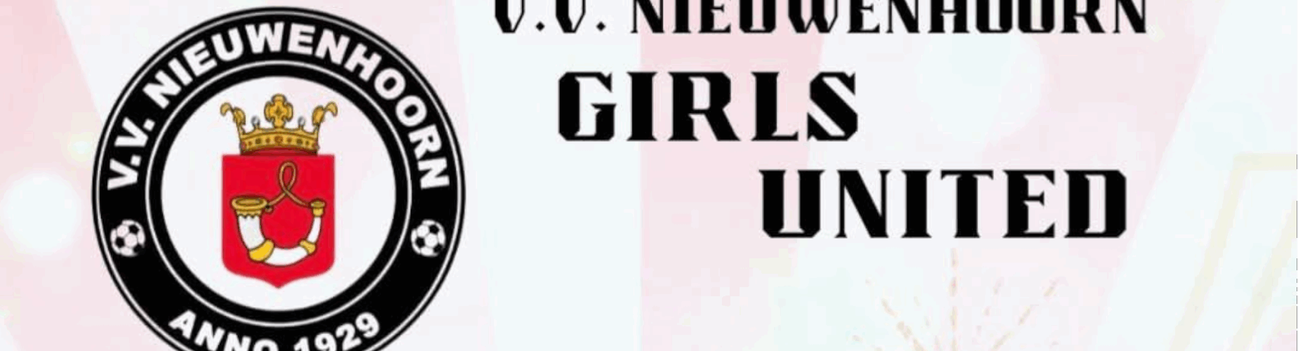 Banner - Girls United Meidentoernooi - vv Nieuwenhoorn - Hellevoetsluis