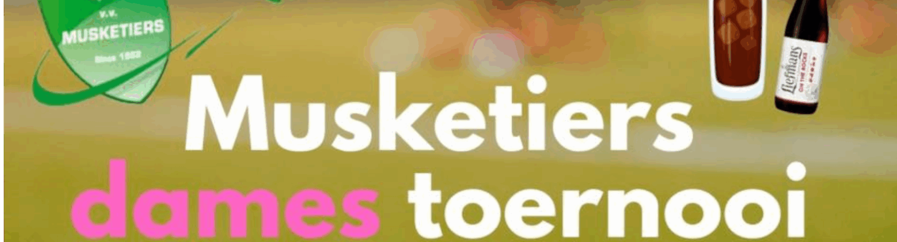 Banner - Musketiers dames toernooi - vv Musketiers - Elst Ut