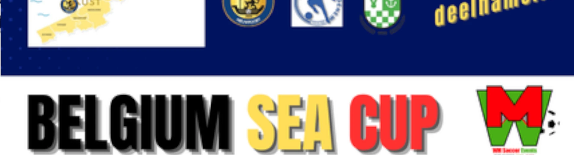 Banner - WMSE Belgium Sea Cup 2026  - WM Soccer Events - Affligem
